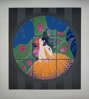 Winter Flowers 1983 Limited Edition Print - Erte Winter Flowers 1983 Limited Edition Print - Erte