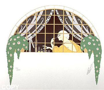 La Toilette 1980 Limited Edition Print - Erte La Toilette 1980 Limited Edition Print - Erte