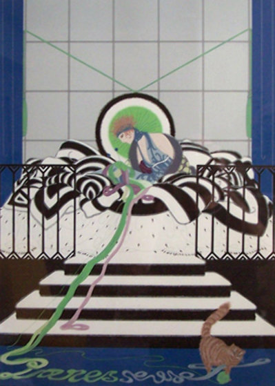 Paresseuse 1980 Limited Edition Print by Erte Paresseuse 1980 Limited Edition Print by Erte