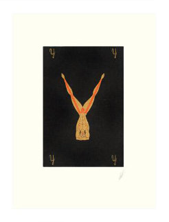 Letter Y - Alphabet Suite 1976 Limited Edition Print - Erte Letter Y - Alphabet Suite 1976 Limited Edition Print - Erte