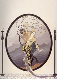 Woman and Satyr 1980 Limited Edition Print - Erte Woman and Satyr 1980 Limited Edition Print - Erte