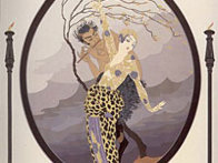 Woman and Satyr 1980 Limited Edition Print by  Erte - 1