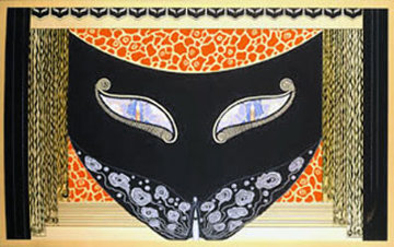 Eyes of Jealousy 1983 Limited Edition Print - Erte Eyes of Jealousy 1983 Limited Edition Print - Erte