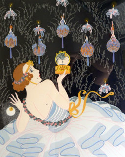 Stolen Kisses 1982 Limited Edition Print - Erte Stolen Kisses 1982 Limited Edition Print - Erte
