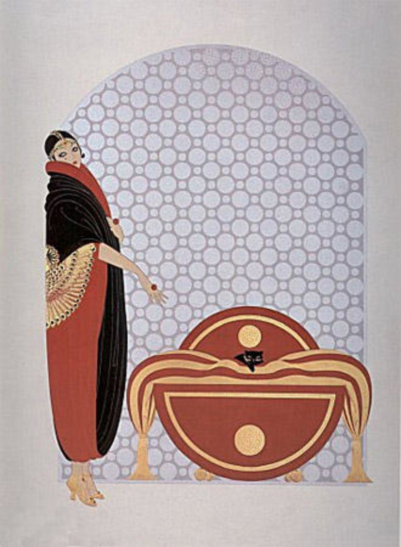 Emerald Eyes 1985 Limited Edition Print by Erte Emerald Eyes 1985 Limited Edition Print by Erte
