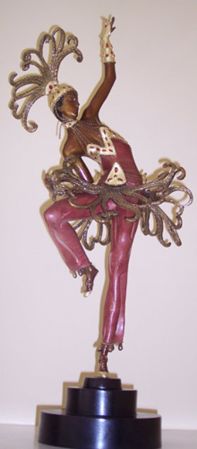 Fire Dancer Bronze Sculpture 1989 23 in Sculpture by  Erte