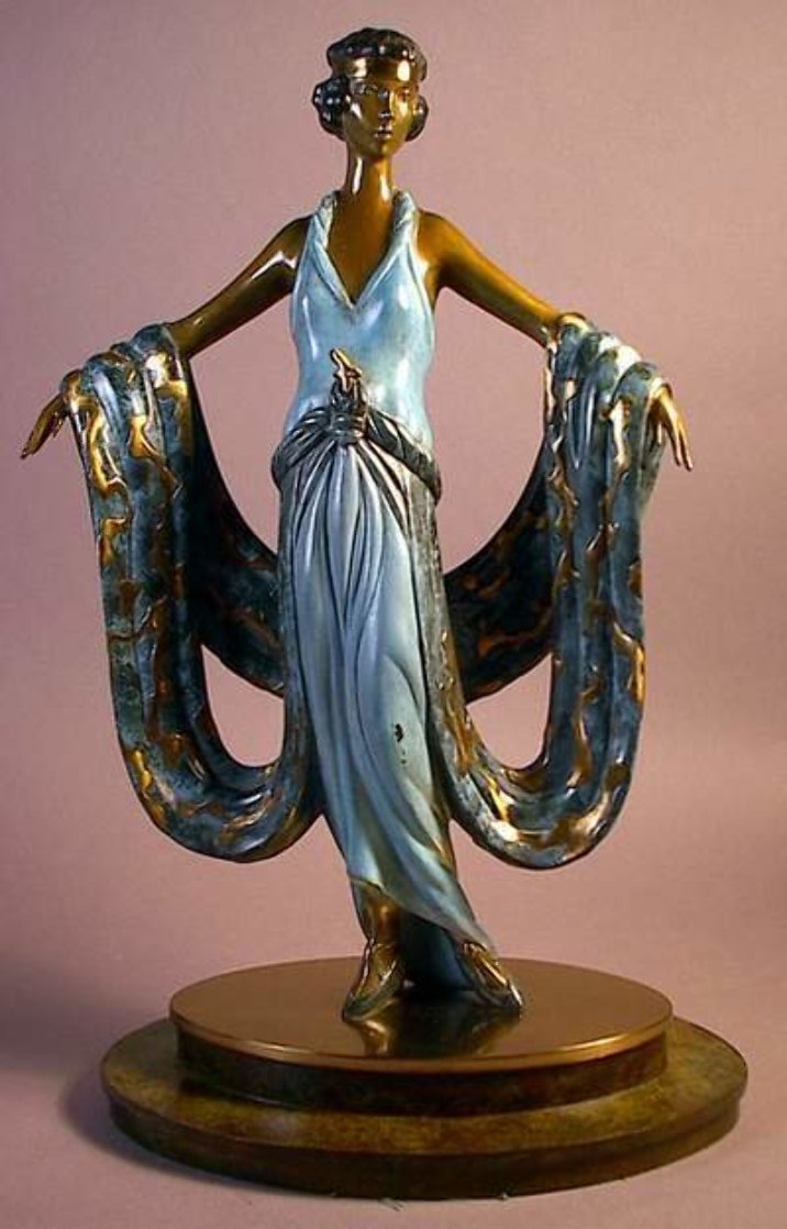 Erte , Gala Bronze Sculpture, statue , bronze by Erte