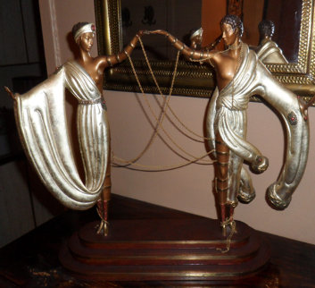 Wedding Bronze Sculpture 1986 Sculpture - Erte Wedding Bronze Sculpture 1986 Sculpture - Erte