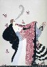 Flowered Cape 1981 Limited Edition Print by  Erte - 0