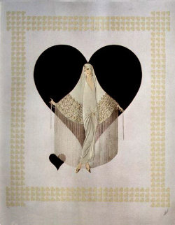 Fringe Gown 1985 Limited Edition Print - Erte Fringe Gown 1985 Limited Edition Print - Erte