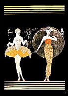 Morning Day/Evening Night Suite of 2 AP 1985 Limited Edition Print by Erte - 1 Morning Day/Evening Night Suite of 2 AP 1985 Limited Edition Print by Erte - 1