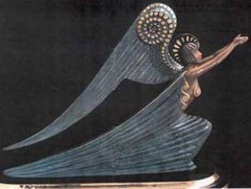 Angel Bronze Sculpture AP 1985 Sculpture - Erte Angel Bronze Sculpture AP 1985 Sculpture - Erte