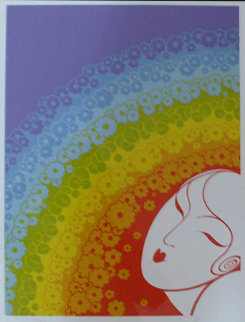 Rainbow in Blossom 1977 Limited Edition Print - Erte Rainbow in Blossom 1977 Limited Edition Print - Erte