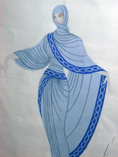 Aricie 1950 25x22 Original Painting - Erte Aricie 1950 25x22 Original Painting - Erte