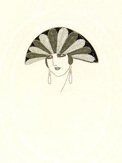 Feathers AP 1975 Limited Edition Print - Erte Feathers AP 1975 Limited Edition Print - Erte