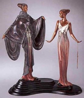 Dream Birds Bronze Sculpture 1988 17 in Sculpture - Erte Dream Birds Bronze Sculpture 1988 17 in Sculpture - Erte