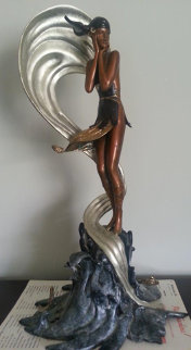 Stranded Bronze Sculpture 1990 Sculpture - Erte Stranded Bronze Sculpture 1990 Sculpture - Erte