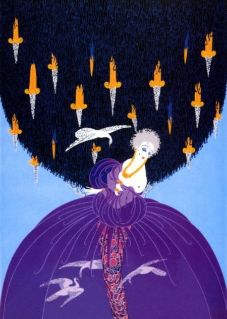 Freedom And Captivity 1985 Limited Edition Print by  Erte