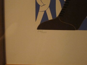 Brown Boot 1974 Limited Edition Print - Erte Brown Boot 1974 Limited Edition Print - Erte
