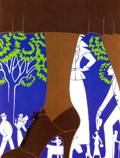 Brown Boot 1974 Limited Edition Print -  Erte