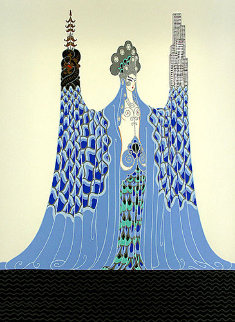 Ocean Pacifique 1986 Limited Edition Print - Erte Ocean Pacifique 1986 Limited Edition Print - Erte