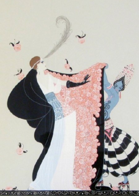 Flowered Cape AP 1986 Limited Edition Print by  Erte