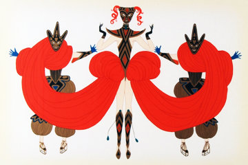 Carnival 1986 Limited Edition Print - Erte Carnival 1986 Limited Edition Print - Erte