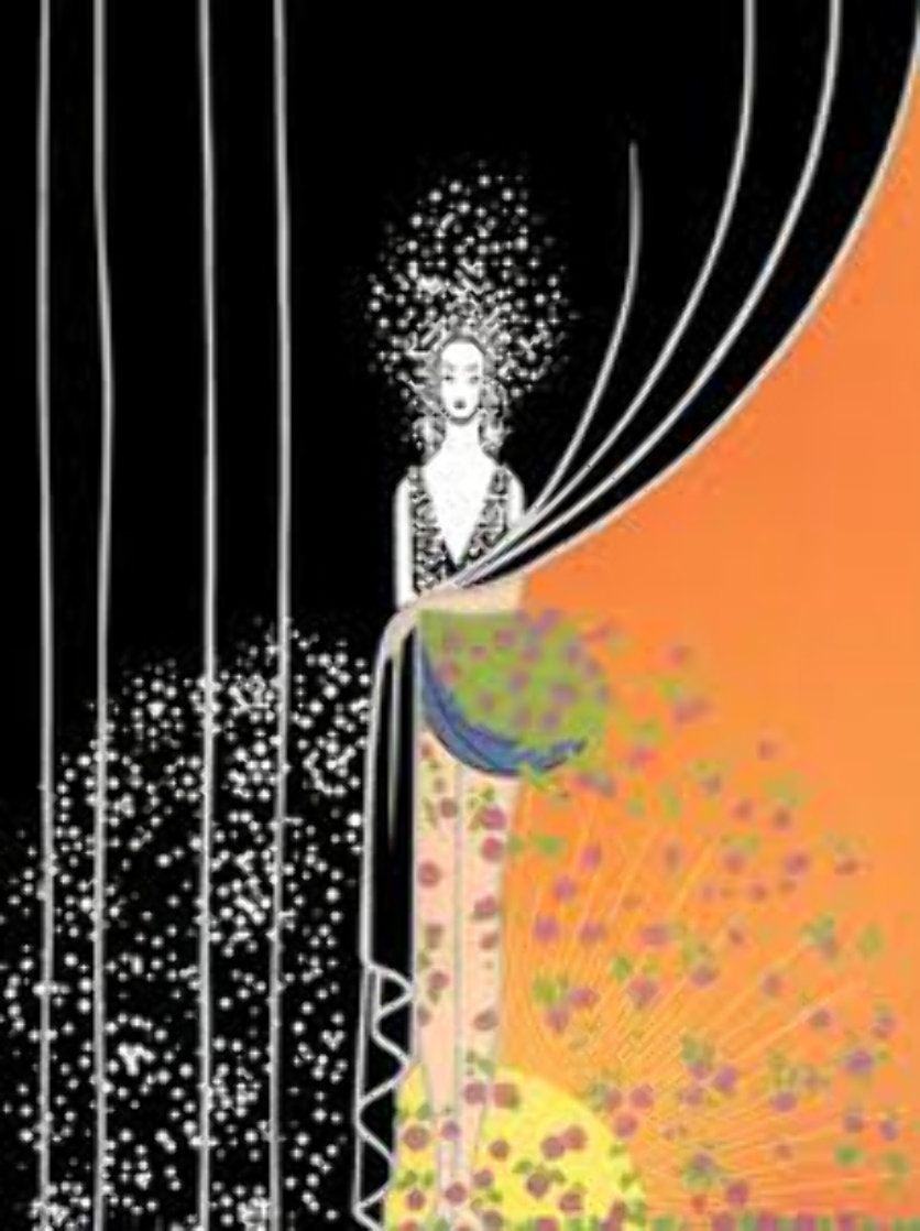 Printemps 1975 Limited Edition Print by Erte Printemps 1975 Limited Edition Print by Erte