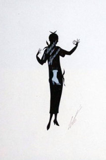 Design For Harper's Bazaar 1925 15x11 Original Painting - Erte Design For Harper's Bazaar 1925 15x11 Original Painting - Erte