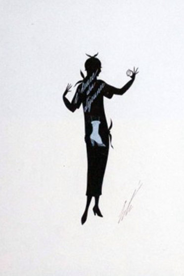 Design For Harper's Bazaar 1925 Original Painting by Erte Design For Harper's Bazaar 1925 Original Painting by Erte