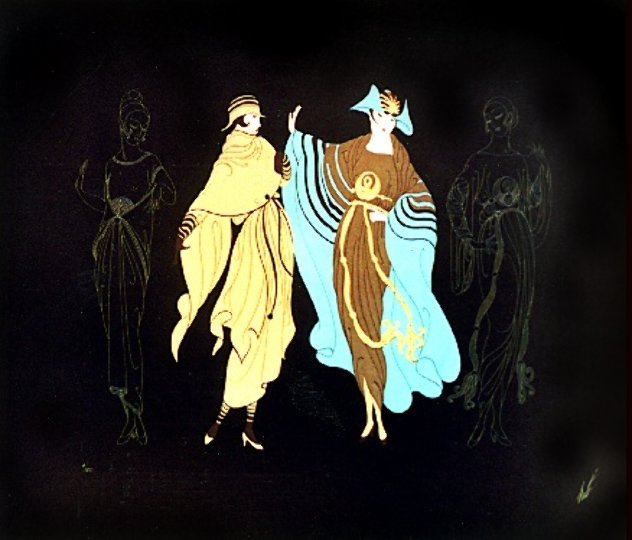 Metropolis Suite of 2 1978 Limited Edition Print by  Erte