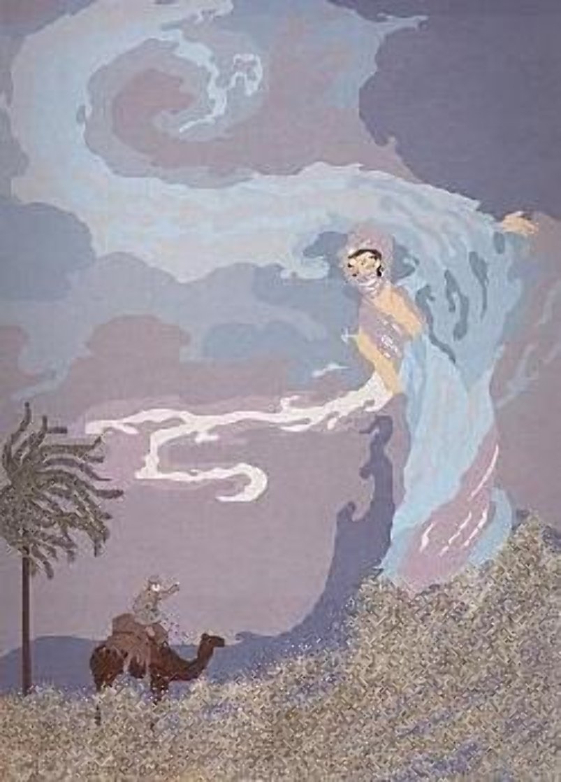 Sandstorm 1985 Limited Edition Print by Erte Sandstorm 1985 Limited Edition Print by Erte