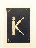 Alphabet Letter K 1976 AP Limited Edition Print by  Erte - 1