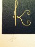 Alphabet Letter K 1976 AP Limited Edition Print by  Erte - 2