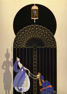 Bird in a Gilded Cage 1990 Limited Edition Print - Erte Bird in a Gilded Cage 1990 Limited Edition Print - Erte