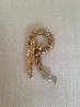 Letter 'R' From the Alphabet Collection Gold Pendant 1990 Jewelry by Erte - 2 Letter 'R' From the Alphabet Collection Gold Pendant 1990 Jewelry by Erte - 2