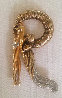 Letter 'R' From the Alphabet Collection Gold Pendant 1990 Jewelry by Erte - 0 Letter 'R' From the Alphabet Collection Gold Pendant 1990 Jewelry by Erte - 0