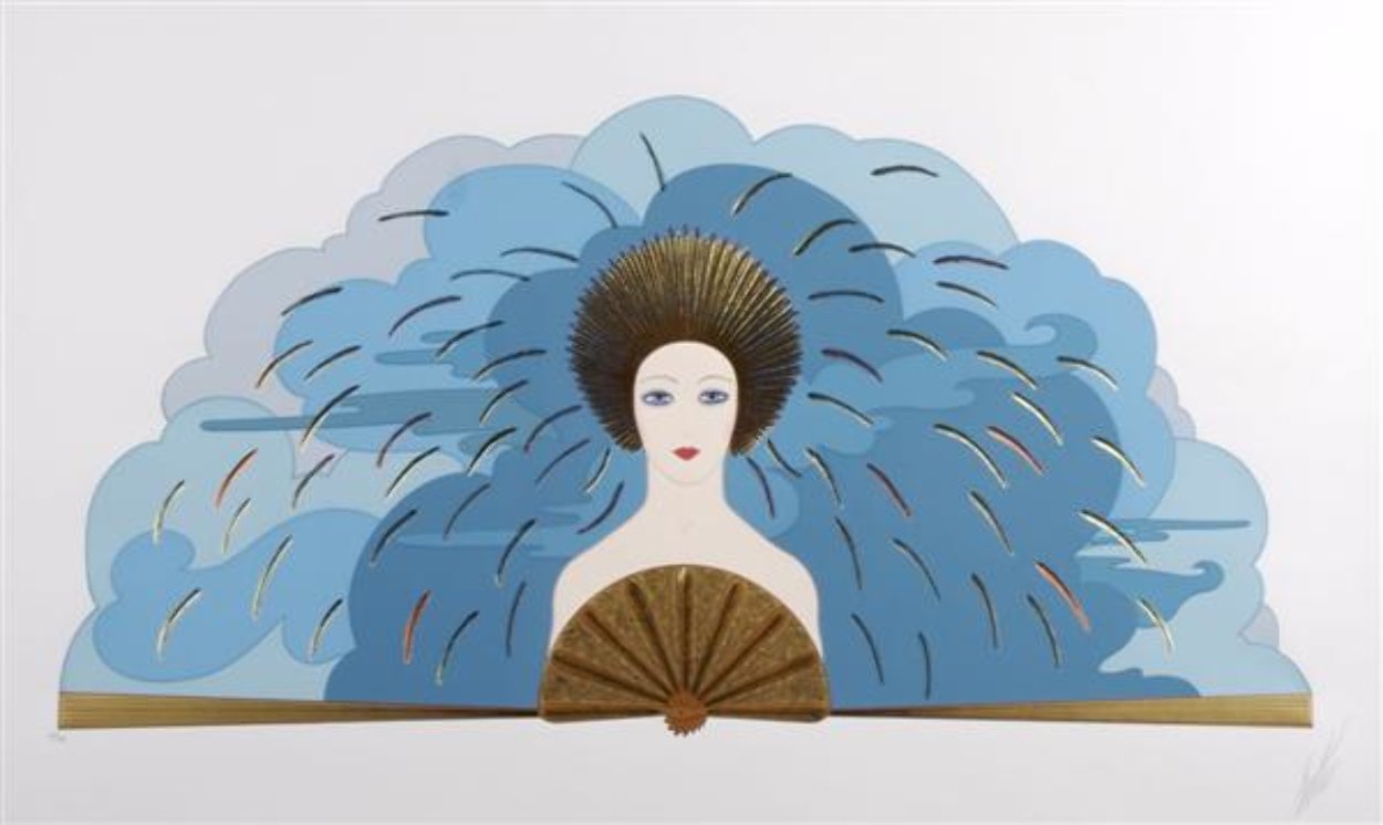 Storm and Harvest Suite of 2 1987 26x38   Limited Edition Print by  Erte