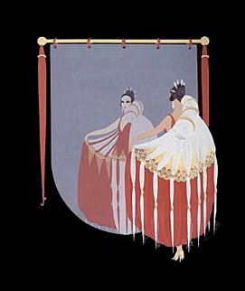 Mirror 1985 Limited Edition Print - Erte Mirror 1985 Limited Edition Print - Erte