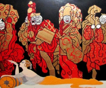 Opium 1985 Limited Edition Print - Erte Opium 1985 Limited Edition Print - Erte