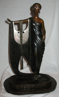 Sophisticated Lady Bronze Sculpture 1983 16 in Sculpture - Erte Sophisticated Lady Bronze Sculpture 1983 16 in Sculpture - Erte