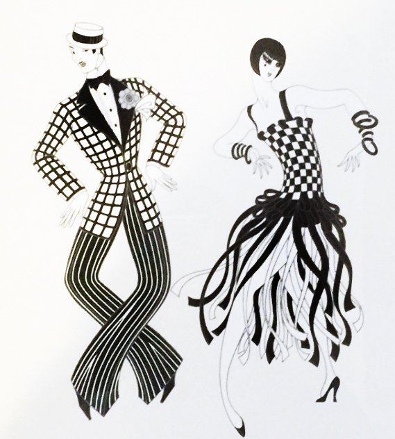Charleston Couple Limited Edition Print by  Erte