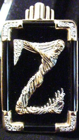 Erte Letter Z Pendant/Brooch 1990 Jewelry -  Erte