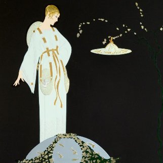 Moon Garden 1991 Limited Edition Print - Erte Moon Garden 1991 Limited Edition Print - Erte