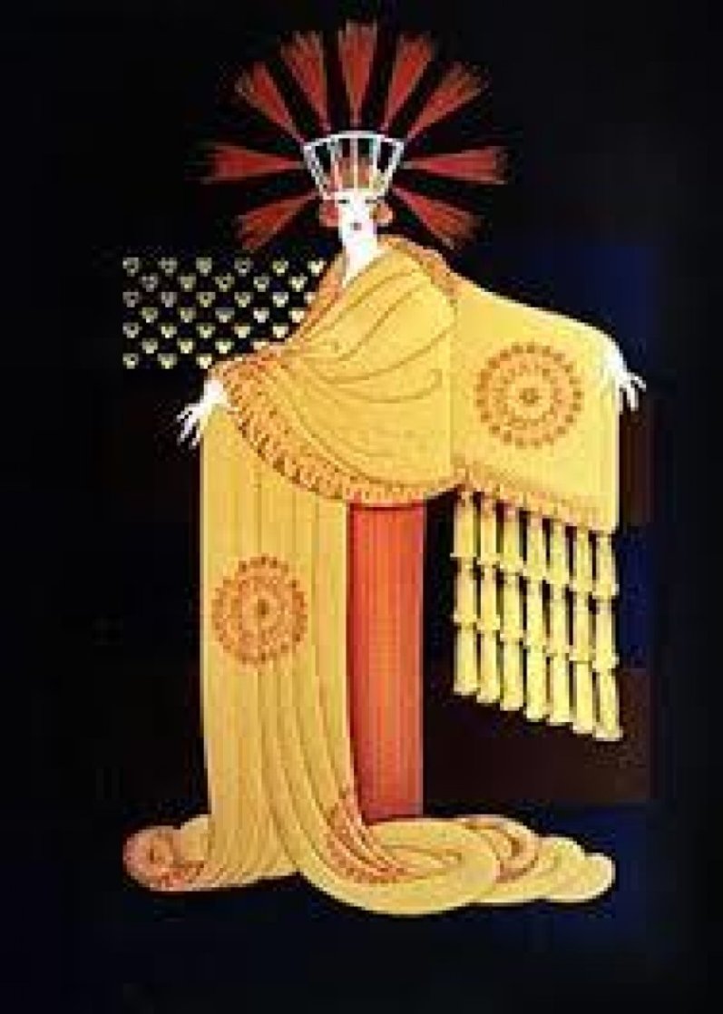 American Millionaires Suite: Tassel Gown 1987 Limited Edition Print by Erte American Millionaires Suite: Tassel Gown 1987 Limited Edition Print by Erte