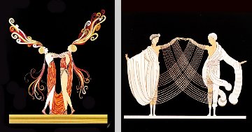 Love and Passion Suite of 2 1983 Limited Edition Print - Erte Love and Passion Suite of 2 1983 Limited Edition Print - Erte