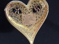 Mystery of the Heart Gold Pendant 1984 Jewelry by Erte - 1 Mystery of the Heart Gold Pendant 1984 Jewelry by Erte - 1