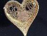 Mystery of the Heart  Gold Pendant 1984 Jewelry by  Erte - 1