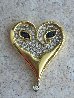 Mystery of the Heart  Gold Pendant 1984 Jewelry by  Erte - 0