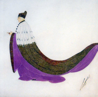 Le Doge 1919 13x13 Original Painting - Erte Le Doge 1919 13x13 Original Painting - Erte